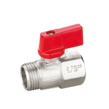 1/4 3/8 1/2 Inch small Handle Nickel Plated Brass Mini Ball Valve in TMOK